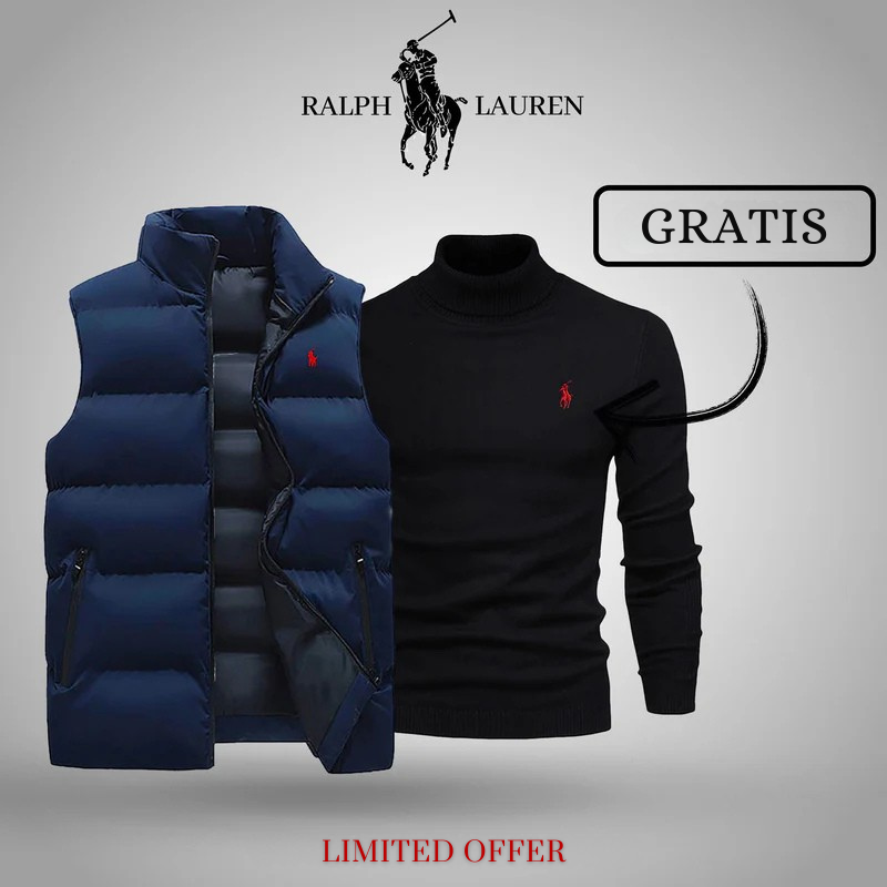 Ꮢalph Ⅼauren | Premium Herren Winterweste + Gratis Strickpullover Set